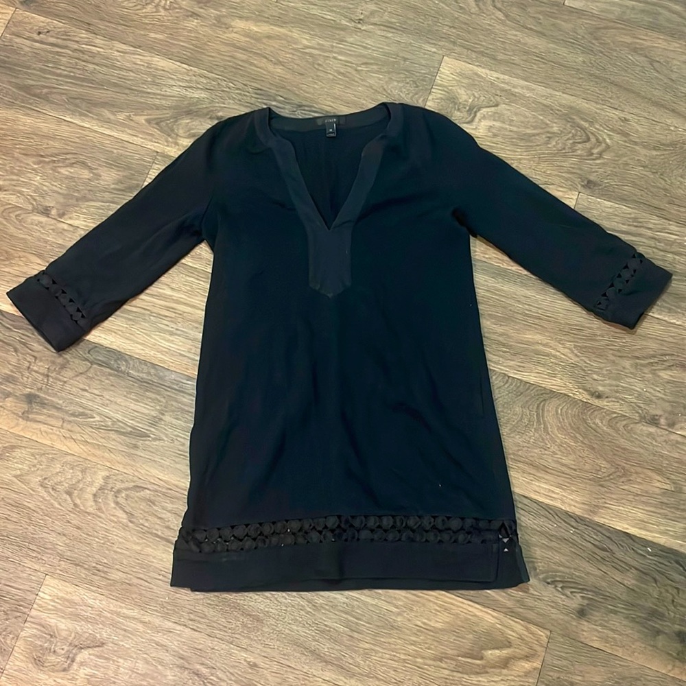 J Crew Black Tunic Dress XS